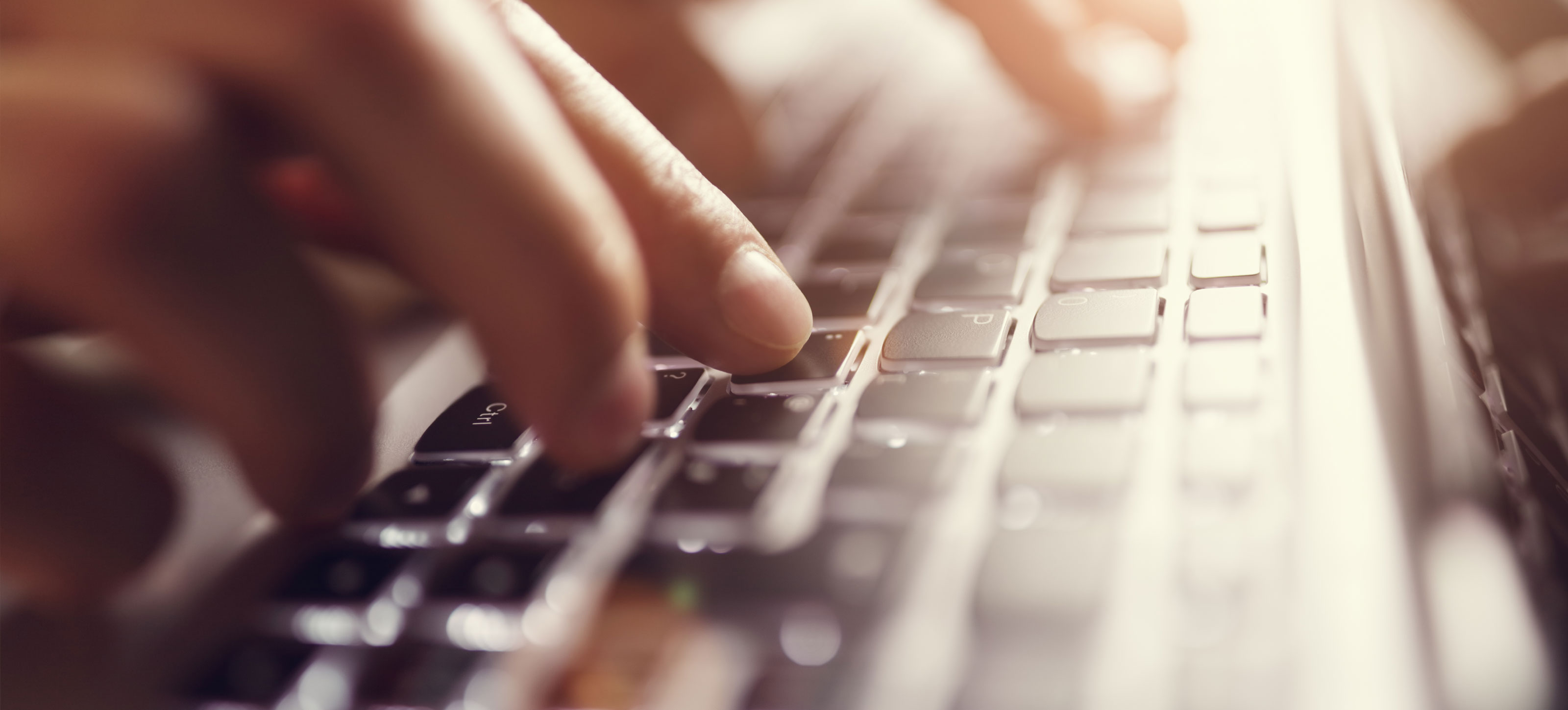 fingers typing