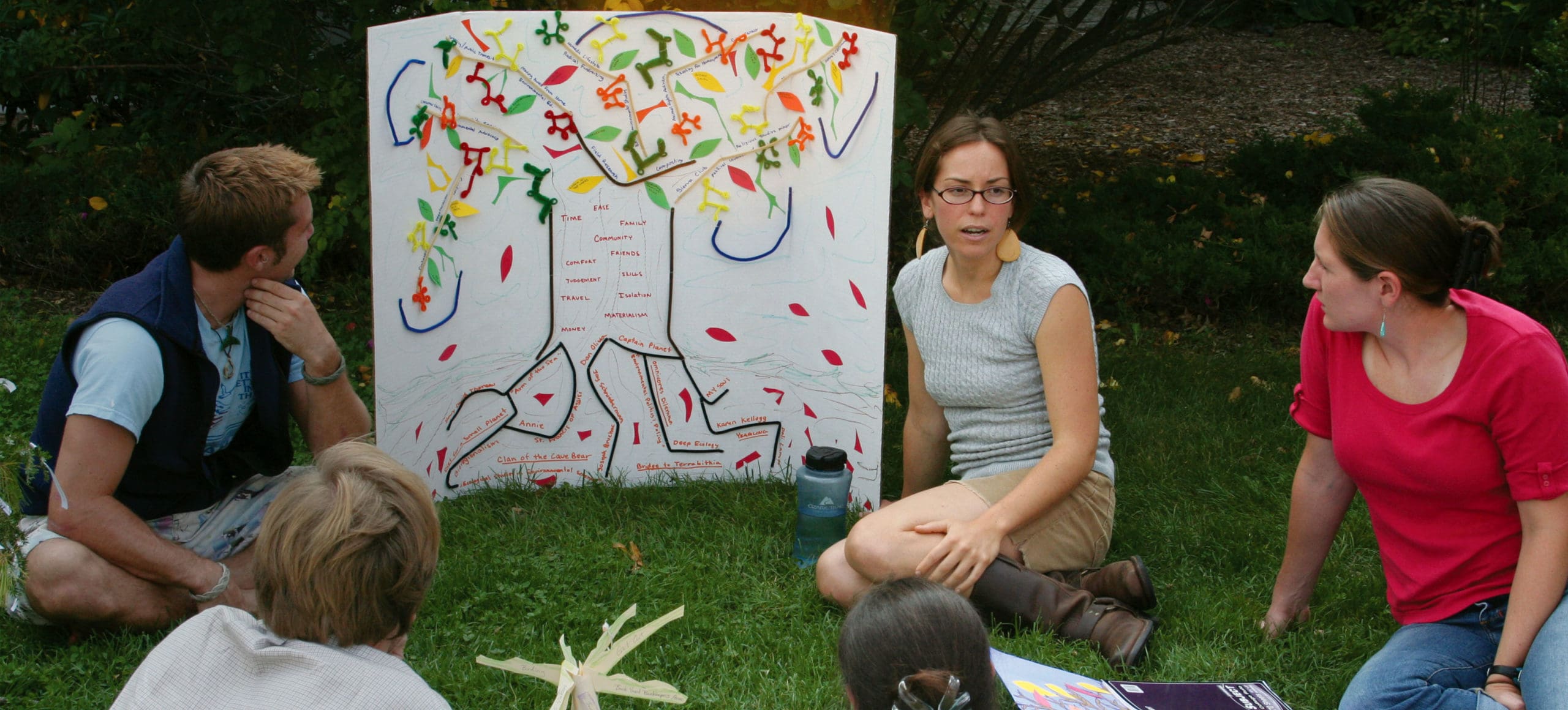 Environmental studies class outside