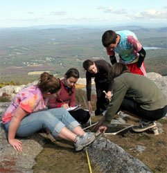 MERE- students in class on mountain