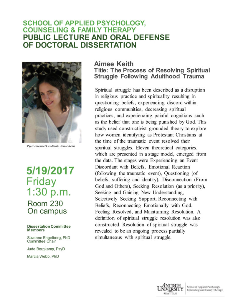 Flier for Public Lecture and Oral Defense of Doctoral Dissertations for 2017