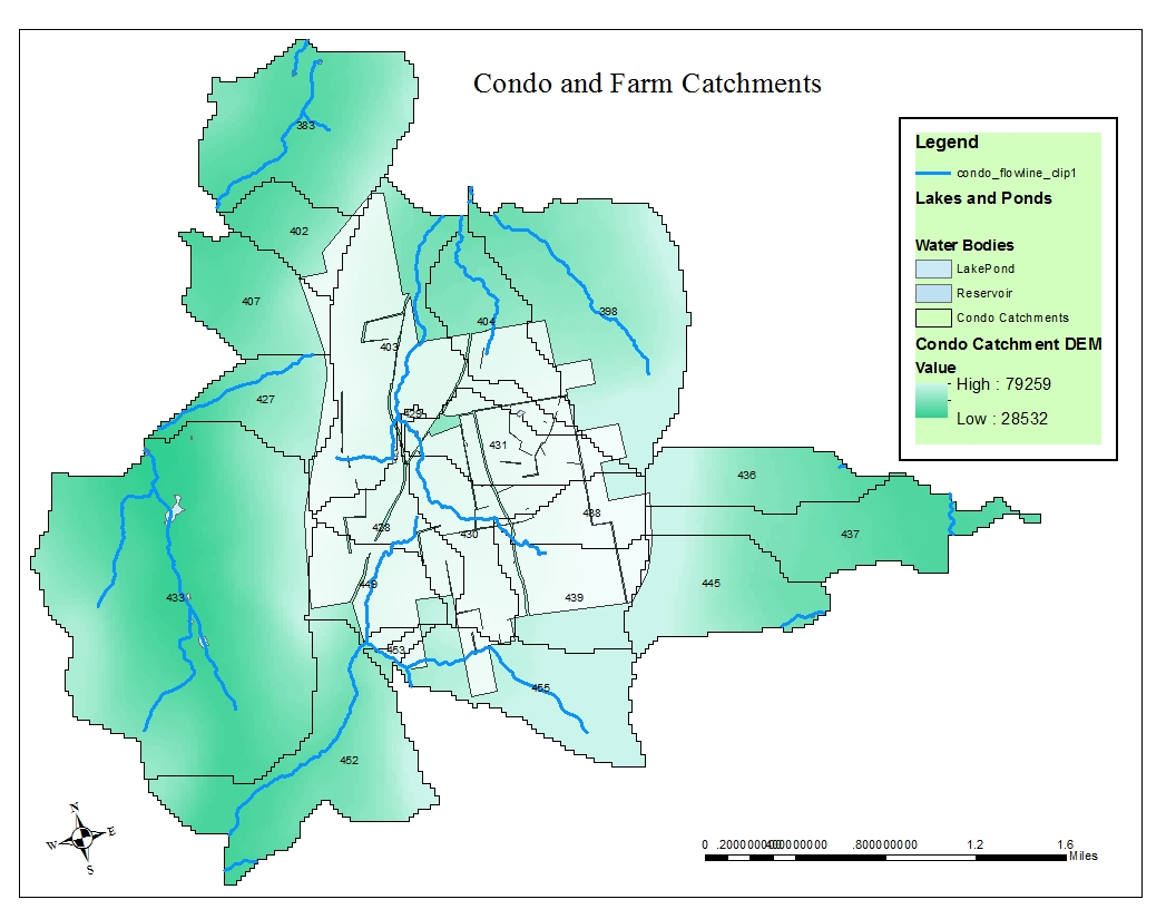 Condo and Farm Catchments maps