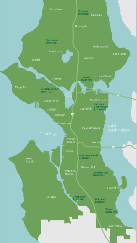 Map of Seattle and Environs