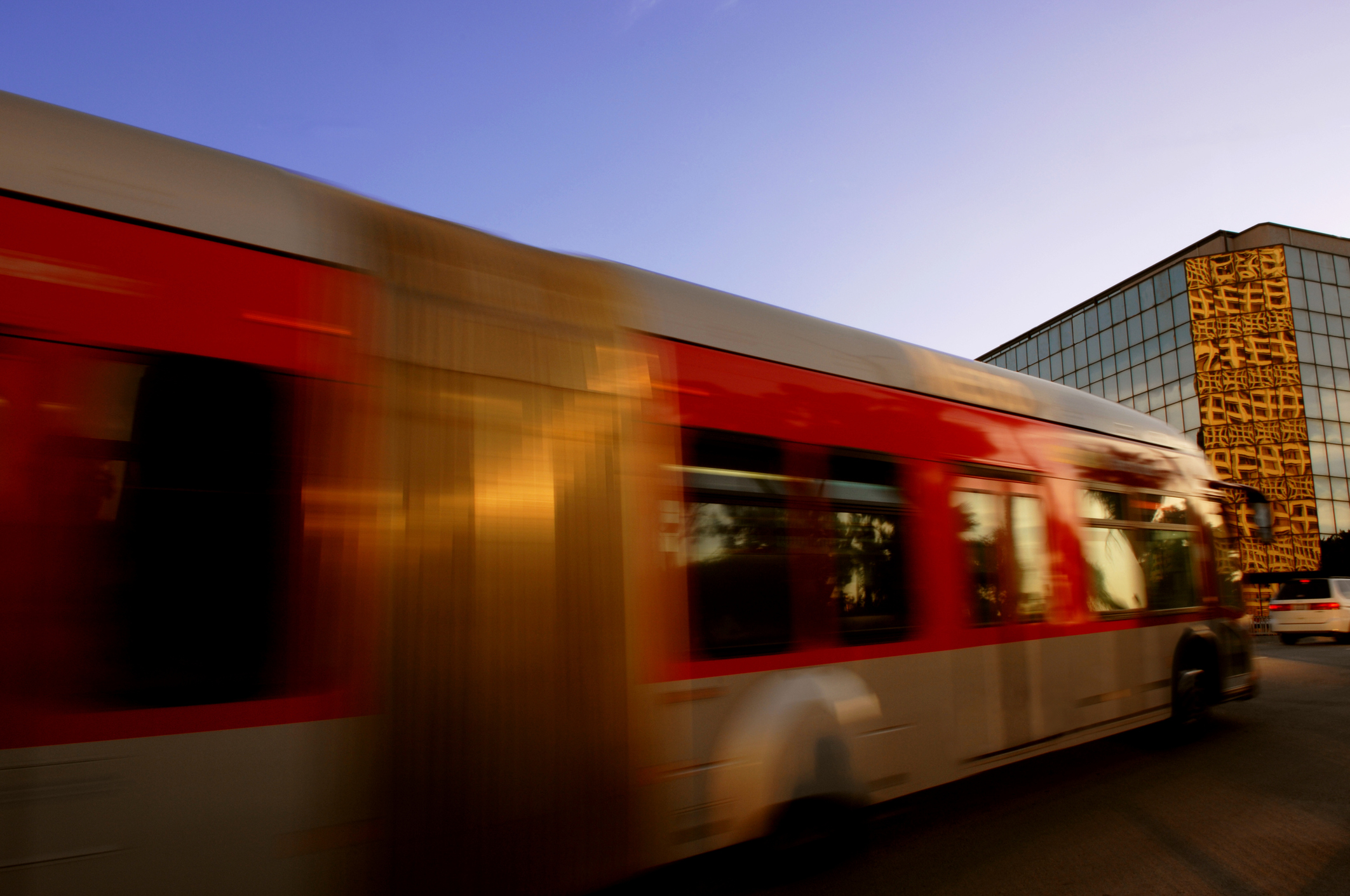 Los Angeles City Bus at Sunset › Antioch University City bus at sunset