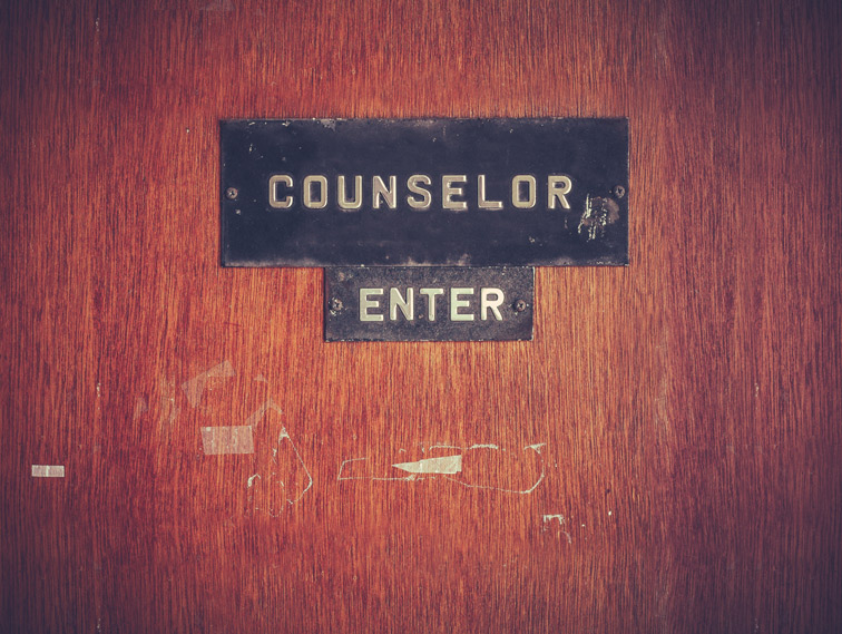Door that says, Counselor Enter