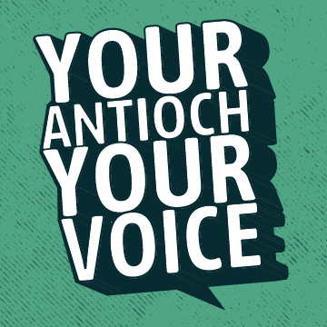 Campus Climate Survey_Final-04 | Antioch University Mint textured background with text "Your Antioch, Your Voice"