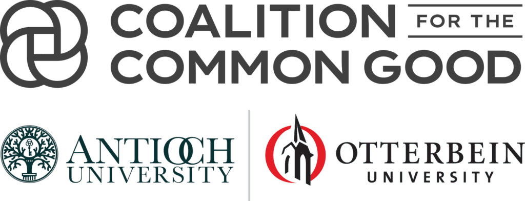 CCG_lockup › Antioch University Coalition for the Common Good logo with Antioch University and Otterbien University