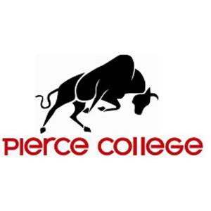 image | Antioch University Pierce College logo with a black bison above the red 'pierce college' text.