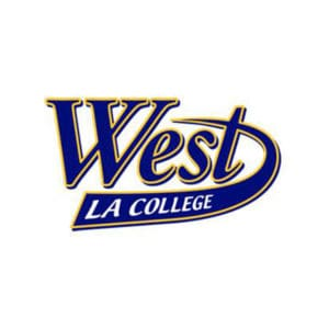 West LA College logo in blue and gold colors